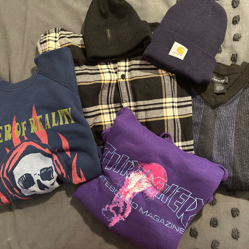 skater emo goth thrasher y2k bundle flannel